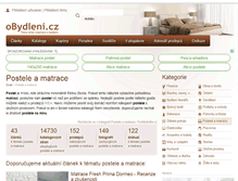 Tablet Screenshot of postele-a-matrace.obydleni.cz